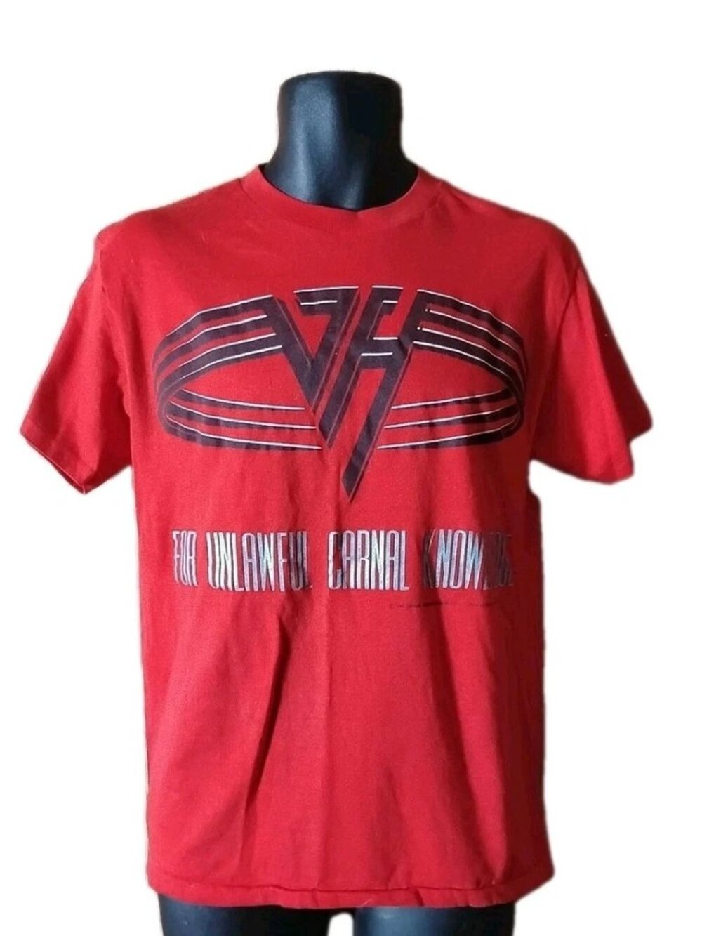 Vintage Van Halen 1991 Tour Shirt Unlawful Carnal Knowledge 90s Size L